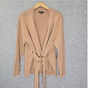 QUINCE WRAP SWEATER, SIZE M